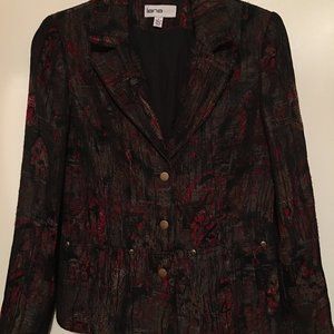 Ladies Black/Red/ Khaki Jacket Size 6